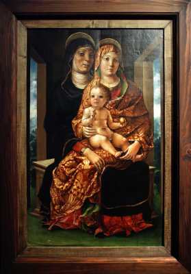 Liberale Da Verona (about 1445 - 1527/9), St. Anna with Virgin and Child, ca 1490