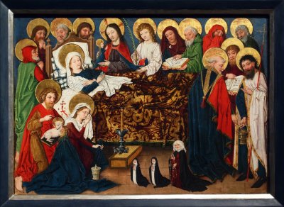 Meister der Gewandstudien, active ca. 1465/1470 - 1500, German School, Strasbourg, Death of the Virgin, ca 1480 - 1490