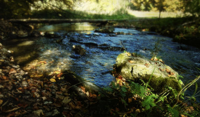 stone by a brook (idyll`s end)