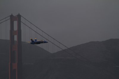 Blue Angel by Golden Gate Bridge