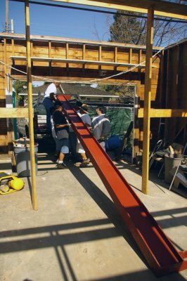 Unloading steel 1