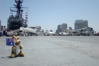 On the USS Midway flight deck