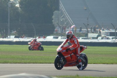 Nicky Hayden and Casey Stoner