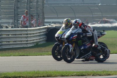 Valentino Rossi and Ben  Spies