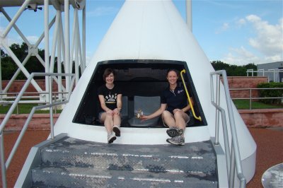 In an Apollo Capsule at Kennedy