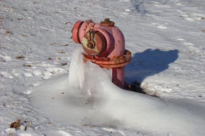 Frozen Fire Hydrant