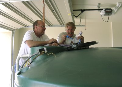 Jim and Bill plumbing Water Tank