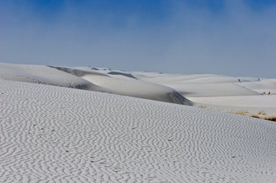 That's gypsum sand blowing, not clouds