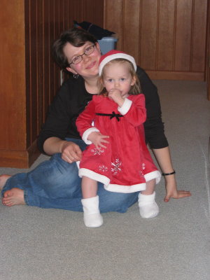 Miss Santa and Mommy