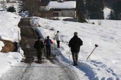 Kleinwalsertal - Winterwanderung Hörnlepass / Waldhaus