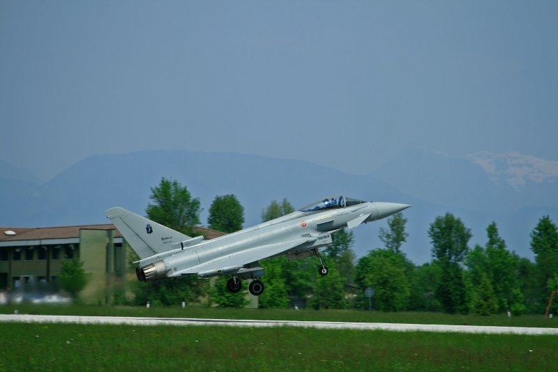 Eurofighter Typhoon Taking Off At Rivolto AB