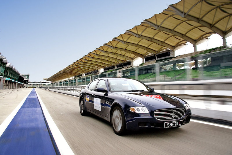 The Maserati Quattroporte, Sepang ciruit, Malaysia