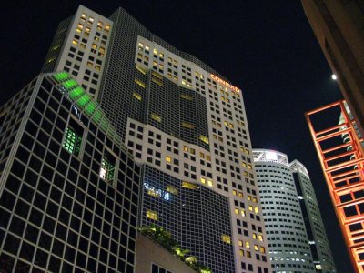 Conrad hotel, taken from the Paulener bar downstairs