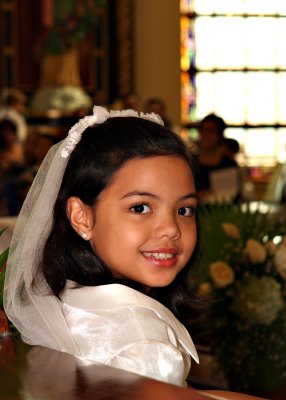 Hannah's first communion