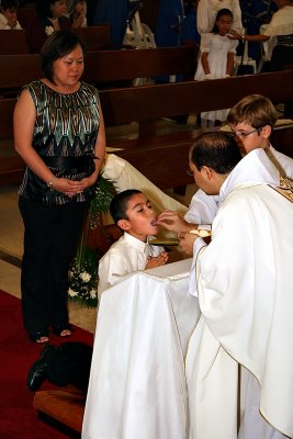 Hannah's first communion