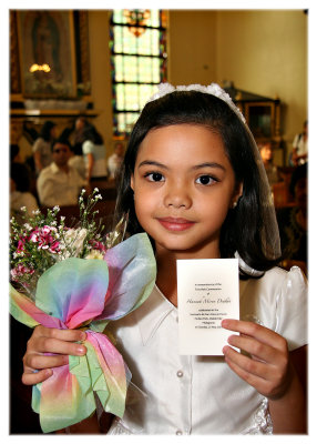 Hannah's first communion