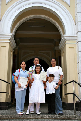 Hannah's first communion