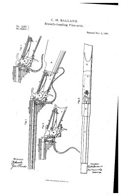 Ballard Rifle Patent Drawing