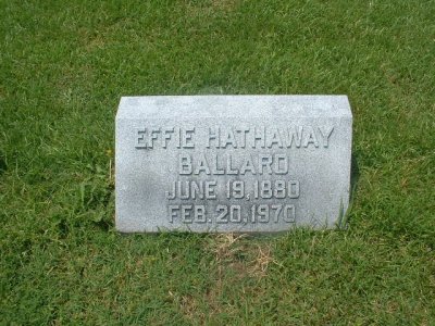 Effie Hathway Ballard 1880-1970
