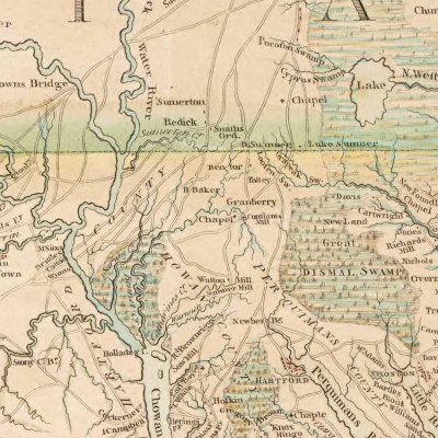 Sumerton VA NC Map 1770