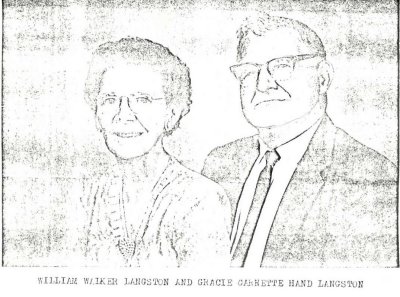Wm Walker Langston & wife Gracie