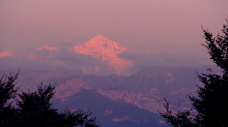 le Mont-Blanc rose