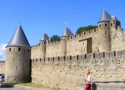 les impressionnantes murailles de Carcassonne