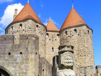les tours d'entres, Carcassonne