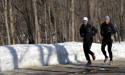 les joggers au bois