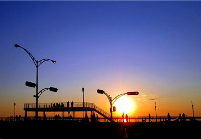 Soire sur la promenade , Rimouski