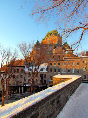 Le chteau Frontenac  des remparts