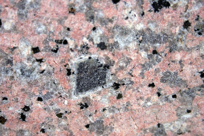 Rapakivi texture in 'Town Mountian Granite'