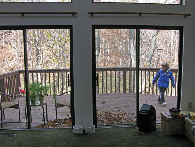 Deck seen from livingroom