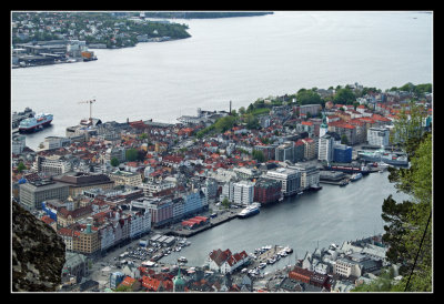 Bergen from the Flibanen funicular