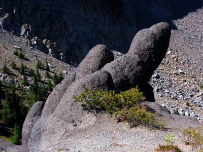 Wierd geology near Gray Cliff