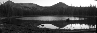 Everett Lake Panorama in BW