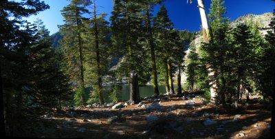 Trail Gulch Lake campsite panorama