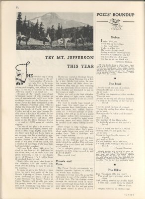 Go Climb Mt Jefferson story in July 1936 Sunset Magazine