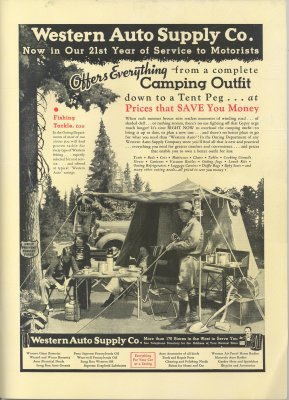 1936 Car Campsite in the Sunset Magazine