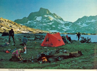 Thousand Island Lake and Banner Peak campsite- 1970s