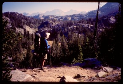 Dave looking towards Fremont Peak