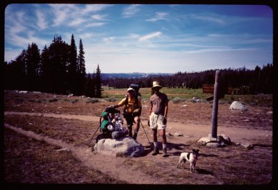 Dave, Pika and me finally on trail in the Winds again!