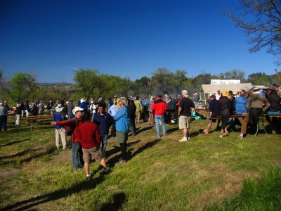 Restless crowd before the food fest