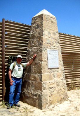 After 39 years, Eric stands next to Monument 252