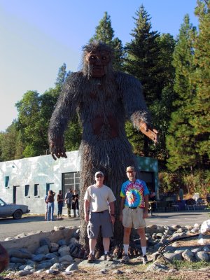 John and I stand one with Bigfoot