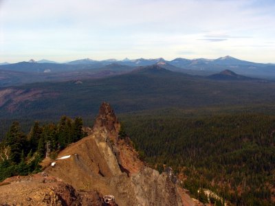 Crater Lake rim in distance