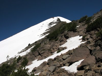 View towards the summit