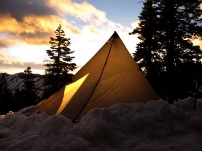 Sunset on a ridge near Carter Mdws