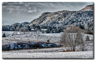 Dbut d'hiver  Arundel, Qubec / Beginning of winter in Arundel