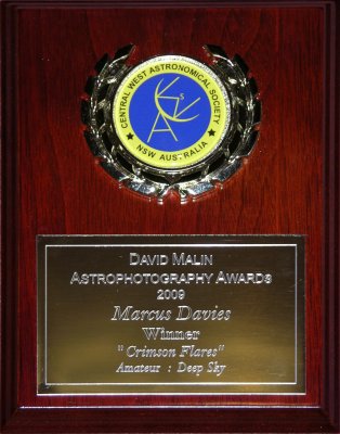 The Plaque for Deep Space Category Winner